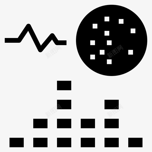 频率分析数据图标svg_新图网 https://ixintu.com 分析 图表 数据 生态互动字形 统计 频率