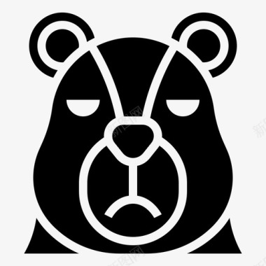 熊动物绘图图标图标