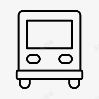 公共汽车单轨地铁图标图标