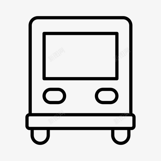 公共汽车单轨地铁图标svg_新图网 https://ixintu.com 公共汽车 单轨 地铁 车辆 运输