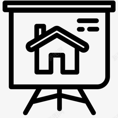 房地产增长房屋图标图标