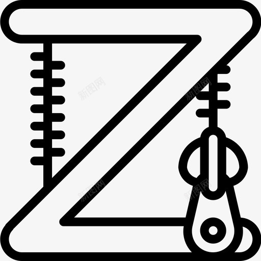 字母Z语音线性图标svg_新图网 https://ixintu.com 字母 线性 语音