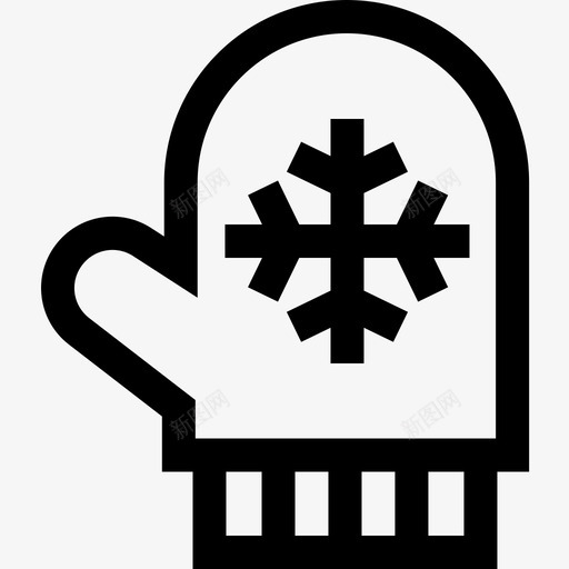 连指手套冬季运动3直线型图标svg_新图网 https://ixintu.com 冬季运动3 直线型 连指手套