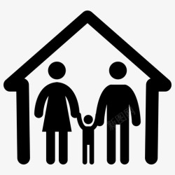 家庭保障家庭保险家庭保障象形图图标高清图片
