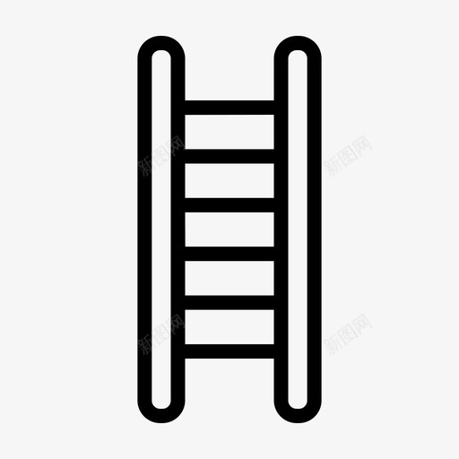 梯子攀爬设备图标svg_新图网 https://ixintu.com 工具 攀爬 梯子 楼梯 消防员 设备