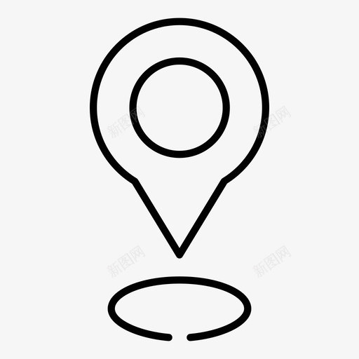 目的地大头针地点图标svg_新图网 https://ixintu.com 地点 大头针 目标 目的地 随机12间隙细