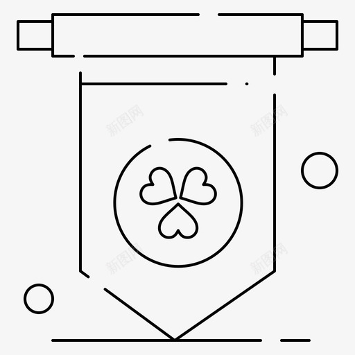 爱尔兰盾徽国旗图标svg_新图网 https://ixintu.com 国旗 挂毯 爱尔兰 爱尔兰独立日细线 独立日 盾徽