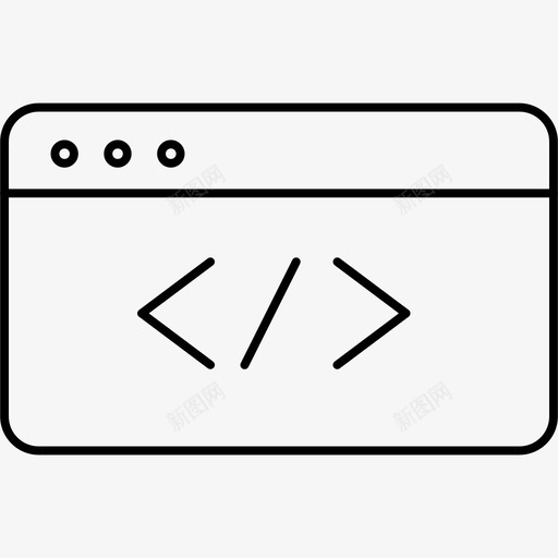 编码括号代码图标svg_新图网 https://ixintu.com 代码 括号 编码 编码器 编译