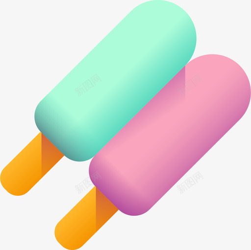 冰淇淋糖果店4颜色图标svg_新图网 https://ixintu.com 冰淇淋 糖果店 颜色