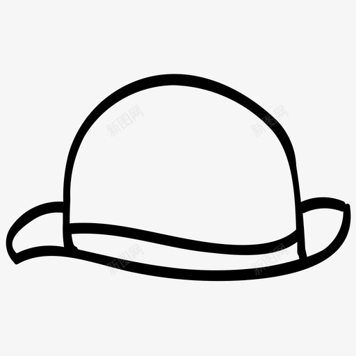 牛仔帽配件时装图标svg_新图网 https://ixintu.com 时装 服装及配件 牛仔帽 配件