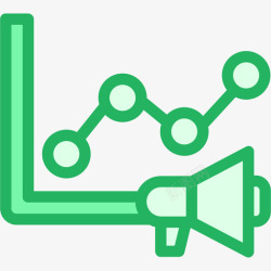 绿色折线图折线图分析8线绿色图标高清图片