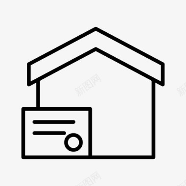 房屋付款商业信用卡图标图标