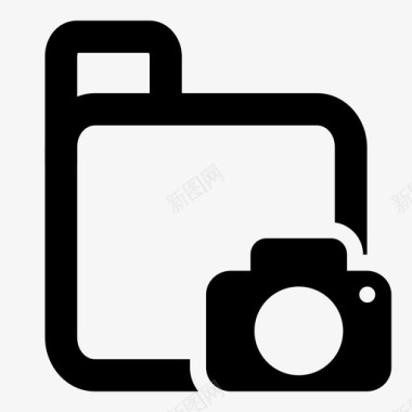 文件夹照相机图像照片图标图标
