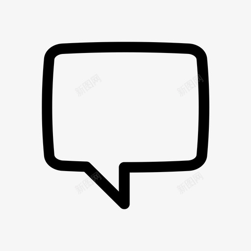 气泡消息聊天通信图标svg_新图网 https://ixintu.com 对话 气泡消息 流行图标圆形线条 聊天 通信