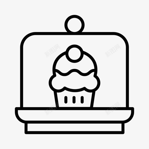 高级茶杯蛋糕甜点图标svg_新图网 https://ixintu.com 甜点 糕点 蛋糕 食物 高级