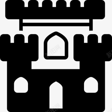 城堡大厦据点图标图标