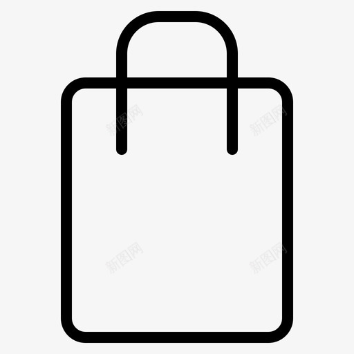 购物袋数码营销图标svg_新图网 https://ixintu.com 数码 营销 购物袋