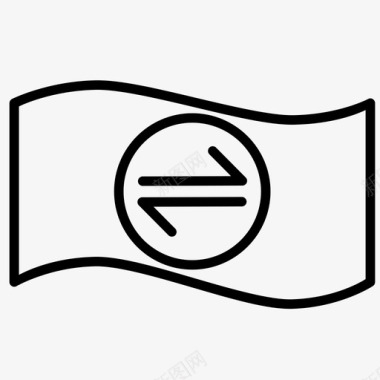 汇款货币收入图标图标