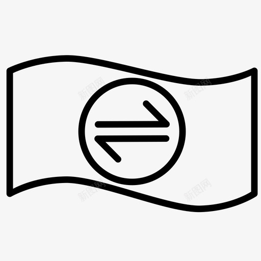 汇款货币收入图标svg_新图网 https://ixintu.com 兑换 投资 收入 汇款 货币