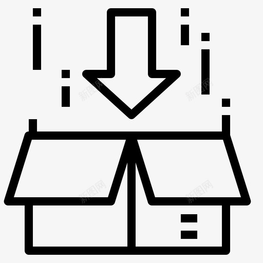 包装盒子物流概要图标svg_新图网 https://ixintu.com 包装 概要 物流 盒子