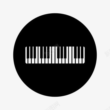 钢琴音乐会爵士乐图标图标