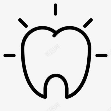 牙齿健康诊所图标图标