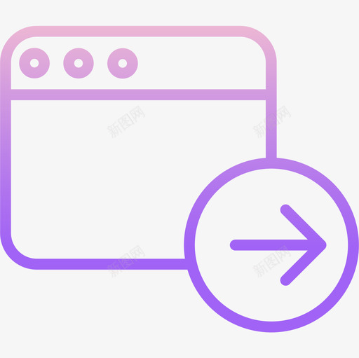 浏览器windows应用程序6轮廓渐变图标svg_新图网 https://ixintu.com windows 应用程序 浏览器 渐变 轮廓