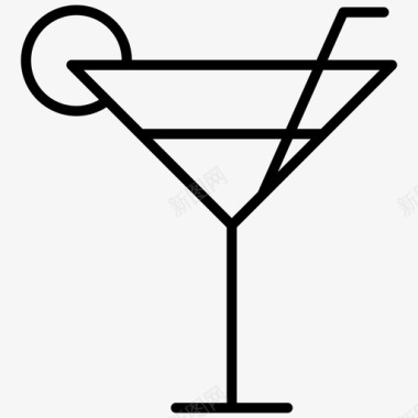 鸡尾酒酒精国际化图标图标