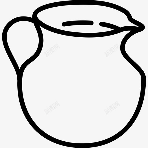 水壶饮料牛奶图标svg_新图网 https://ixintu.com 水壶 牛奶 瓦特鲁什卡轮廓容易 酸的 饮料