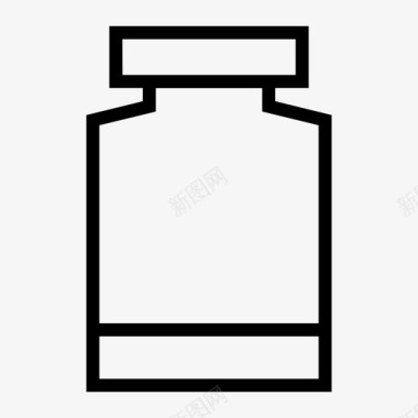 瓶子毒品科学图标图标