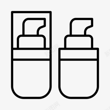 液体基础美容化妆图标图标