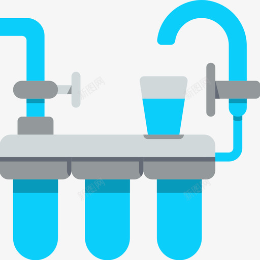 家用电子3号扁平滤水器图标svg_新图网 https://ixintu.com 家用电子3号扁平滤水器