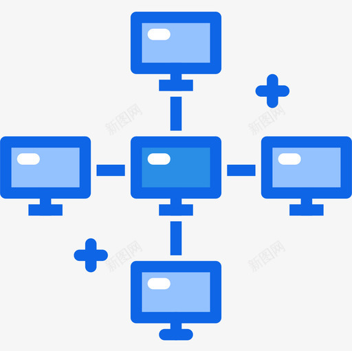 网络电子商务130蓝色图标svg_新图网 https://ixintu.com 电子商务130 网络 蓝色
