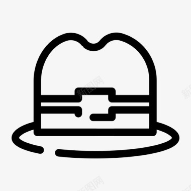 帽子人旅游图标图标