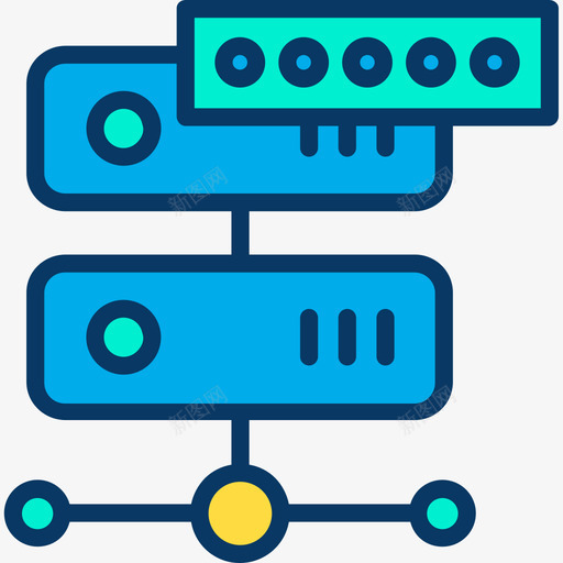 托管网络安全11线性颜色图标svg_新图网 https://ixintu.com 托管 线性颜色 网络安全11