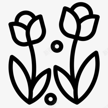 花草花自然图标图标