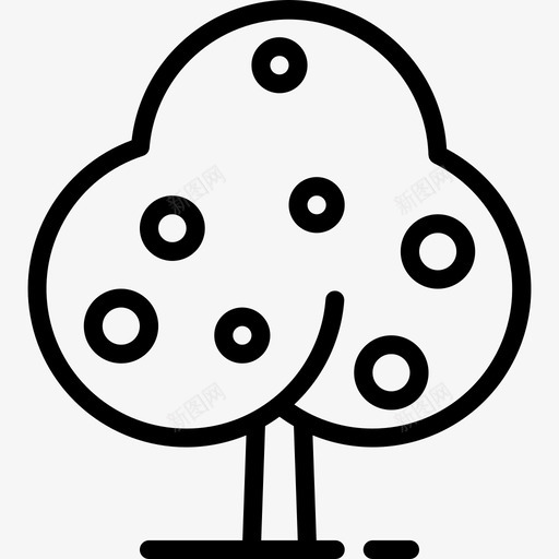 果树自然53直系图标svg_新图网 https://ixintu.com 果树 直系 自然