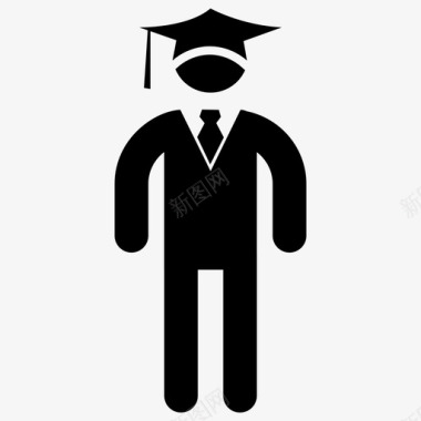 毕业毕业典礼学位图标图标