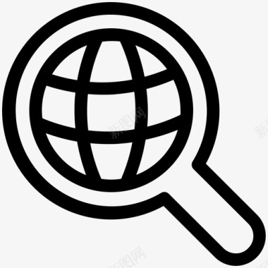 全球搜索网络搜索引擎优化营销图标图标