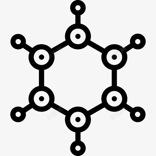 分子物理8线性图标svg_新图网 https://ixintu.com 分子 物理 线性