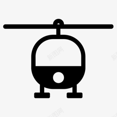 直升机飞行器飞行图标图标