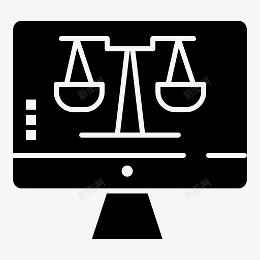 数字计算机数字法律在线图标svg_新图网 https://ixintu.com 声音 学习 屏幕 技术 数字 法律 法律在线 计算机