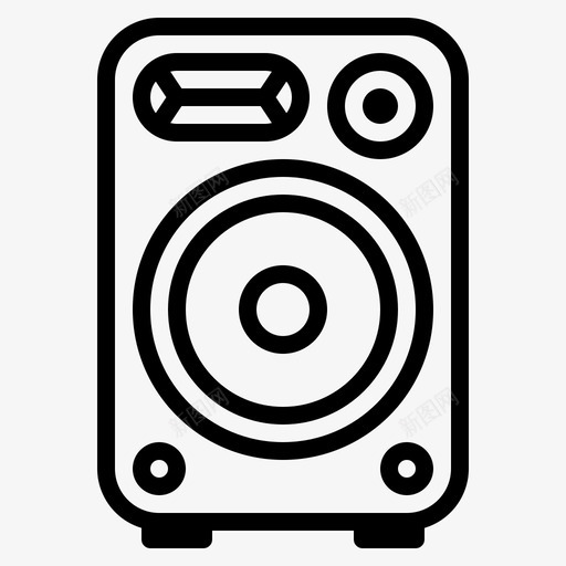 扬声器监视器音频音乐图标svg_新图网 https://ixintu.com 工作室 扬声器 监视器 音乐 音频