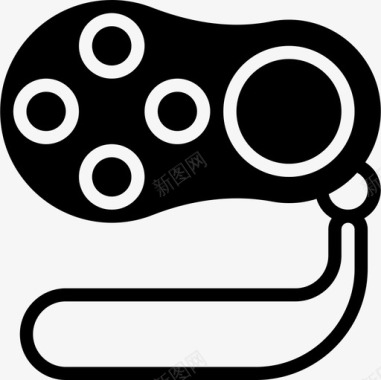 控制器视频游戏4字形图标图标