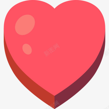 心脏游戏元素5平坦图标图标