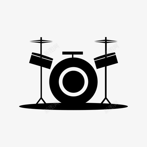 鼓乐队音乐会图标svg_新图网 https://ixintu.com 乐队 摇滚 设备 音乐 音乐会 音响