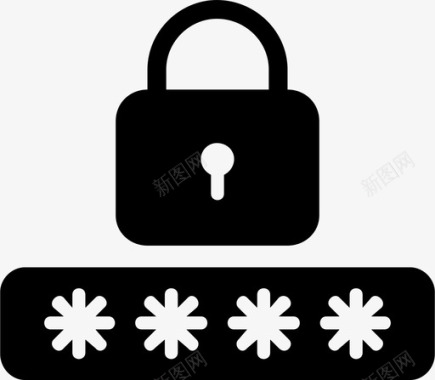 密码锁pin码图标图标
