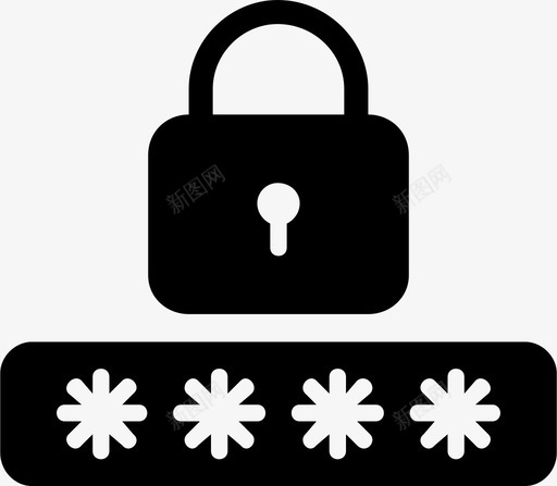 密码锁pin码图标svg_新图网 https://ixintu.com pin 专用 保护 安全 密码