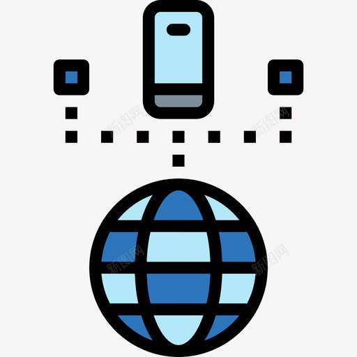 网络网络主机39线颜色图标svg_新图网 https://ixintu.com 线颜色 网络 网络主机39