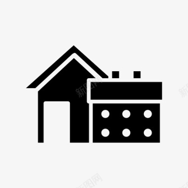 房租账单建筑图标图标